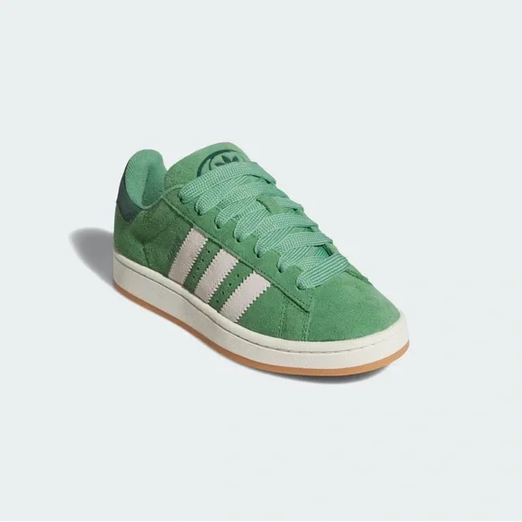 adidas Campus Suede Sneaker in Green with Cream Accents JR0104 NWT - Picture 9 of 15